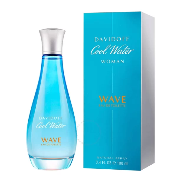 Cool water wave woman by davidoff edt spray 34 oz100ml 3614224498092 عطر ادکلن دیویدوف کول واتر ویو اورجینال