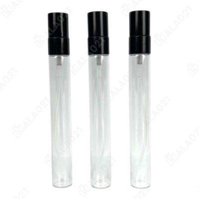 شیشه عطر 10 میل درب فلزی مشکی - بسته 50 عددی