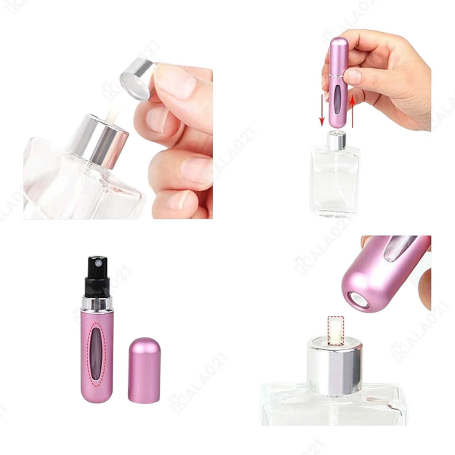 محفظه نگهدارنده شارژ عطر اتومایزر 5 میل - Perfume Atomizer - Image 4