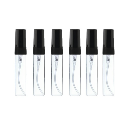 شیشه عطر 5 میل درب مشکی - ‌6 عددی